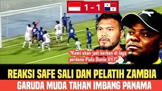 Safe Sali and Zambia U17 coach react after Garuda Muda drew with Panama