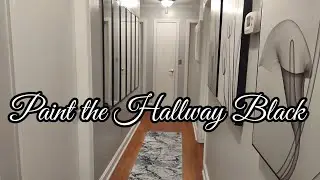 Diy Paint the Hallway Doors Black 🖤🖤