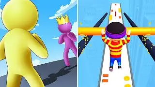 Roof Rails Vs Giant Rush🔴🟢🔴Walkthrough Android IOS Max Gameplay NI12