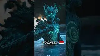 COUNTRIES as ELEMENTAL GODS 🌊🔥⚡ #shorts