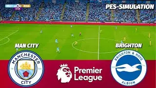 LIVE 🔴| Manchester City vs Brighton - Premier League 2025/26 | PES 21 Simulation