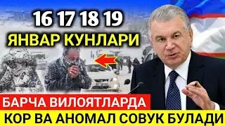 УЗБЕКИСТОНДА ЁМОНИ БУЛАДИ 16 17 18 19- ЯНВАР КУНЛАРИ АНОМАЛ СОВУК КОР ЁГАДИ. ...