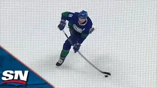 J.T. Miller Steals Puck Off Jeff Petry Before Sniping It Past Sam Montembeault