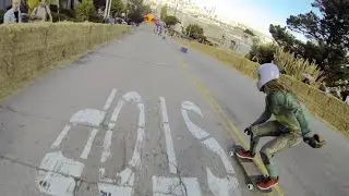 Head-to-Head Downhill Longboard POV - Red Bull Steep Crest 2014