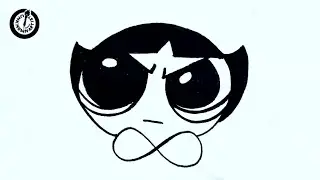 The Cartoon Character Buttercup Drawing from Powerpuff Girls