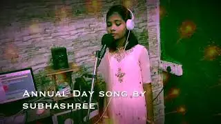 Subhasree singing in UNIQUE MUSIC WORLD MUSIC SOUND RECORDING STUDIO IN MIRA ROAD