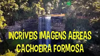 Incr&iacute;veis Imagens A&eacute;reas da Fabulosa Cachoeira Formosa em Rio dos Cedros