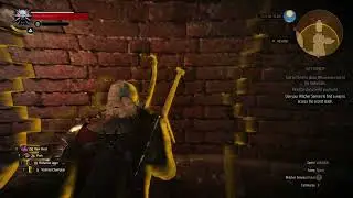 Use your Witcher Senses to find a way to access the secret stash - Find Junior Quest, Witcher 3
