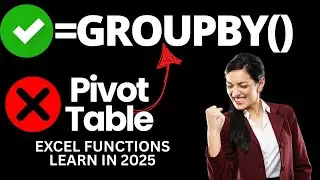 Advanced Excel | GROUPBY New Function | Alternative of Pivot Tables | Veertutorial