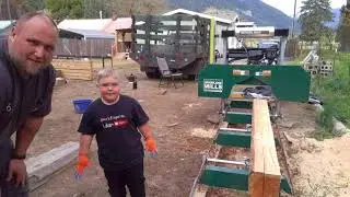 woodland mills hm 126 portable band saw mill so easy to run a 5 year old can operate it