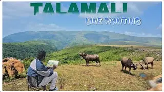 Talamali live watercolor sketch || freehand live sketch || by biswajit giri 