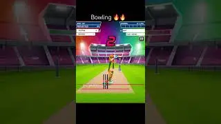 Bowling In Stick Cricket Super League | Viral Video 🔥 | Gaming Fun #shorts #shortsfeed #cricket