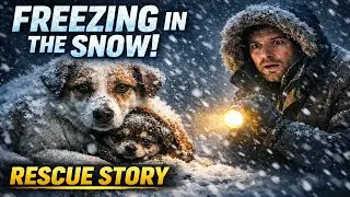 Mother Dog and Puppy Found in Snowstorm | Animal Rescue Awareness  | #animalrescue