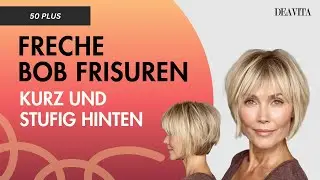 Freche Bob Frisuren kurz und stufig hinten – Jung & stylisch ab 50!