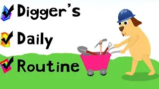 Digger's Daily Routine - Preschool Storybook - by Angela Ferrari
