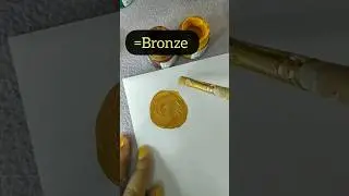 How to make Bronze acrylic colour #howto #acrylic #bronze #colors #shorts #subscribe