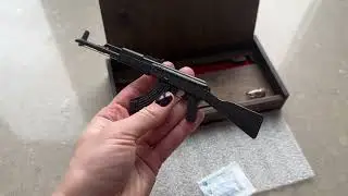 Mini gun that shoots | 2mm AK-47 | 2mm AK-47 rifle | Gift for Men | W.POLAH miniature guns