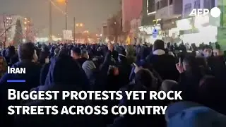 Thousands take to the streets as Iran rocked by biggest protests yet | AFP