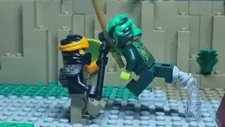 Lego ninjago stop motion elemental battle part 3