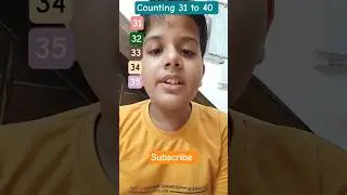 #counting31to40 #Counting in english #easycounting #mathstricks #counting1to50 #learn12345 #counting