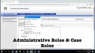 How to Create a User as a Master Admin in CA Advanced Authentication