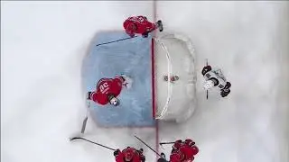 Weirdest goal ever!!!! Goalie Cam Ward Scores Own Goal With Puck Stuck in His Skate