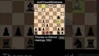 Rowland's Sicilian Wing's Gambit goes wrong against Lothar Schmid #chess