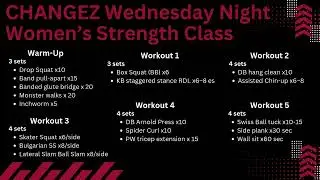 Wednesday Night Strength Class 11