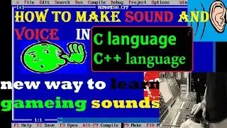 Easy way to produce sound in turbo  c++|| How to make a noise full explanation