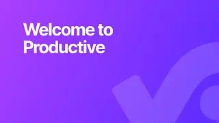 Welcome to Productive