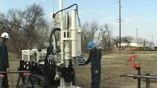 Standard Penetration Test (SPT) Demonstration. Soil Testing. Collecting Soil Samples.
