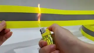 Wholesale Fluorescence Green Orange Reflective Fire Proof Retardant Cotton Fabric Fabrics