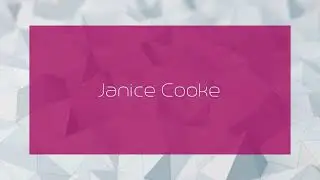 Janice Cooke - appearance