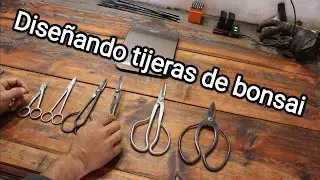 diseñando unas tijeras de bonsai