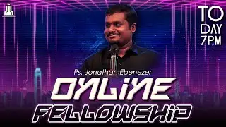 LIVE || ONLINE FELLOWSHIP || Ps Jonathan Ebenezer || Tamil Christian Message || Rest Generation