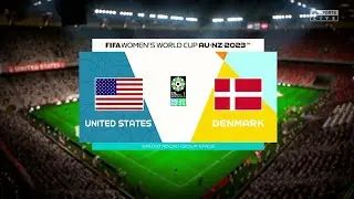 USA vs. Denmark | FIFA 23 Gameplay Women's World Cup 2023 | Group Stage [4K 60FPS]