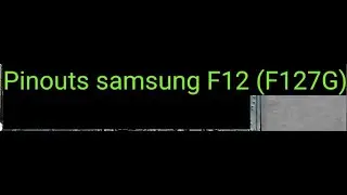Samsung Galaxy F12 SM-F127G ISP EMMC Pinout #gsmsanjoy
