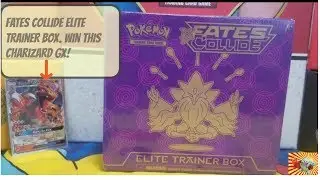 Opening Fates Collide Elite Trainer Box. Charizard GX Giveaway!
