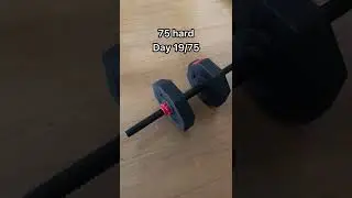 75 hard -Day 19/75: work out vlog. #75hard #fitness #shorts