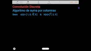 Convolución Discreta algoritmos