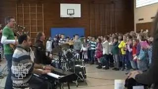Schulrock mit blinden Musikern