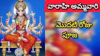వారాహి నవరాత్రులలో మొదటి రోజు పూజ - కార్యసిద్ధి కోసం అభిషేకం వీడియో @netitharamillalu