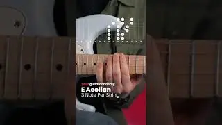 E Aeolian Scale (3 Note Per String) #guitarlessons