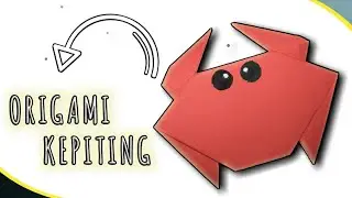 Cara membuat kepiting dari kertas origami | how to make crab origami | paper crab easy