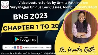 BNS 2023 for LLB exam and all judiciary related exam// foundation batch class room video 