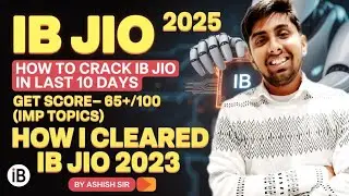 CRACK IB JIO IN 10 DAYS! FOLLOW THESE PDFS ! MY SELECTION IN IB JIO! GET 65+ MARKS! IMP TOPICS #ib