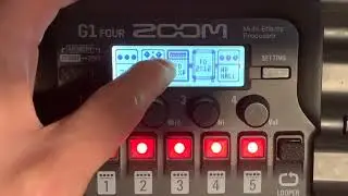 Патч основного тона Zoom G1Four Overdrive для песни Local Train