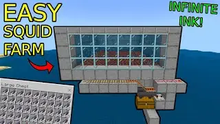 HOW TO MAKE A SQUID FARM in Minecraft bedrock 1.20 (bedrock/mcpe/ps4/xbox)