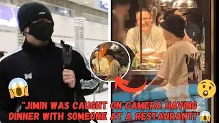 Army splashy! Jimin is seen having dinner with someone in LA, Jungkook is shocked to hear it! 😳🍽️