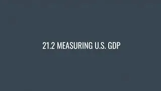 21.2 MEASURING U.S. GDP | simple economic lessons